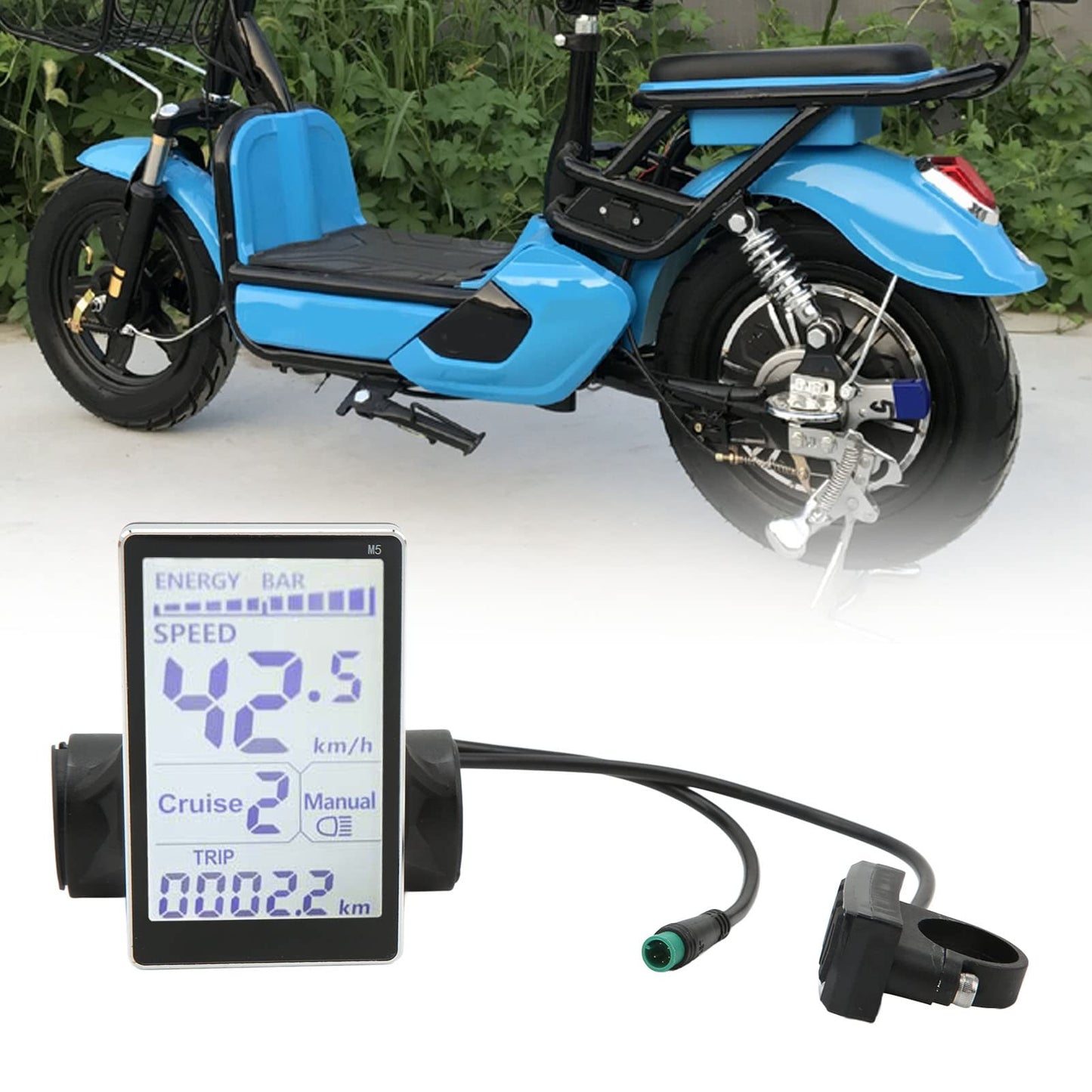 Electric LCD Display, 24V 36V 48V 60V E Display Meter Control Panel.