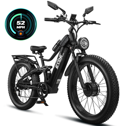 5000W Dual Motor Electric Bike for Adults 50MPH with 60V 32AH Battery,