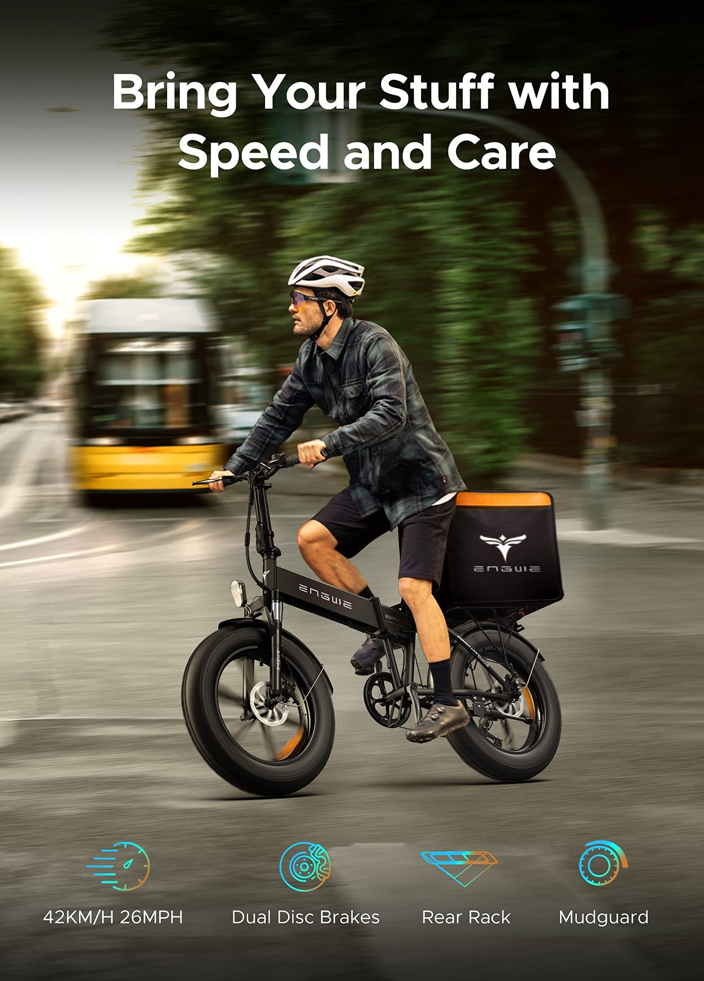 ENGWE EP-2 Pro Electric Bike 960W (Peak) Folding E-bike for Adults with 48V 13Ah